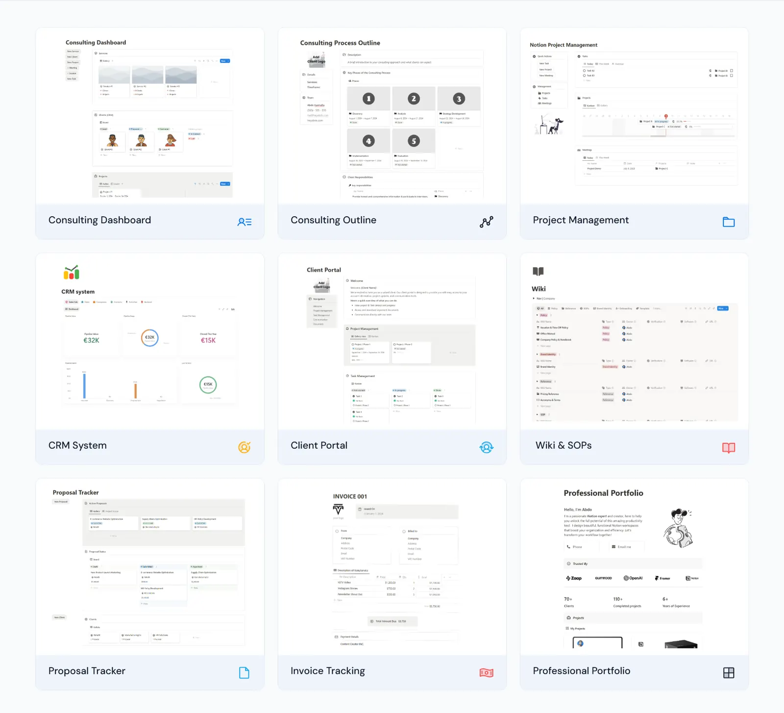 Consultant & Freelancer Bundle preview